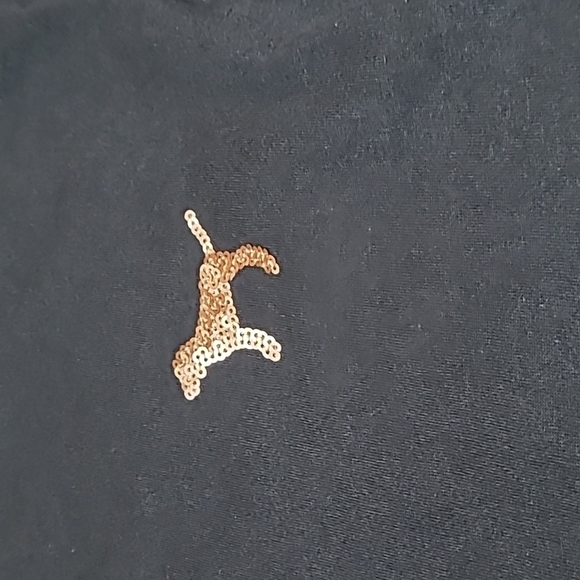 VS PINK BLING SEQUINS Open-Back Long-sleeve Tee Shirt Price Firm - Picture 2 of 10